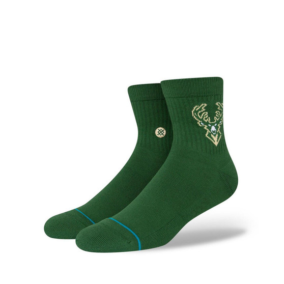 Men's Milwaukee Bucks Logo Quarter Socks