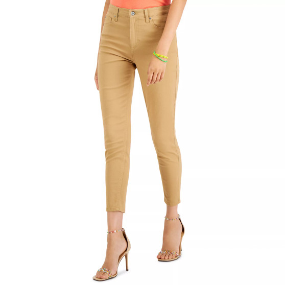 Juniors' High Rise Colored Ankle Jeans