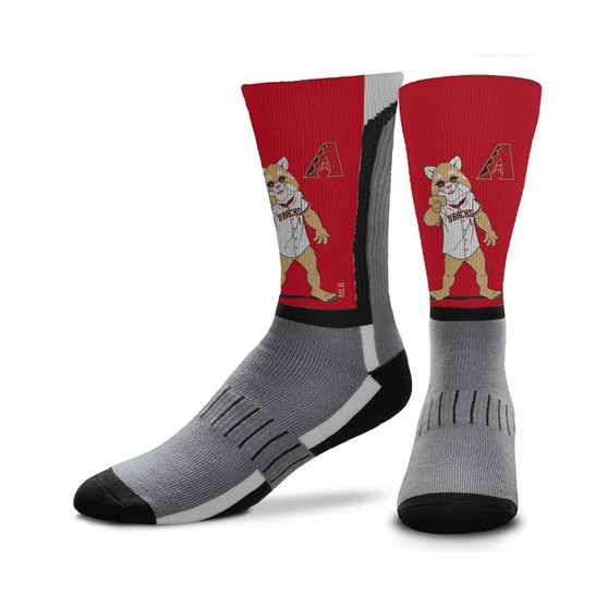 Men's Arizona Diamondbacks Mascot Snoop V-Curve Crew Socks