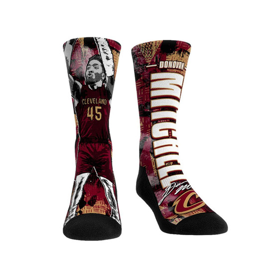 Men's and Women's Socks Donovan Mitchell Cleveland Cavaliers Big Player Crew Socks