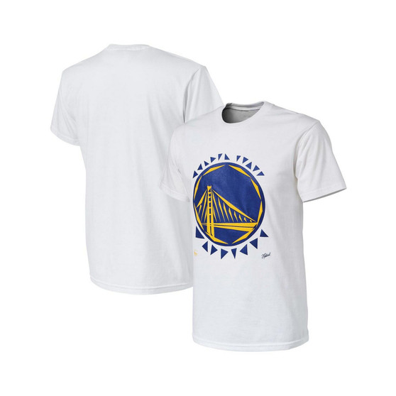 Men's NBA x Naturel White Golden State Warriors No Caller ID T-shirt