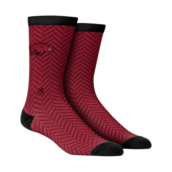 Men's Socks Arkansas Razorbacks Herringbone Dress Socks
