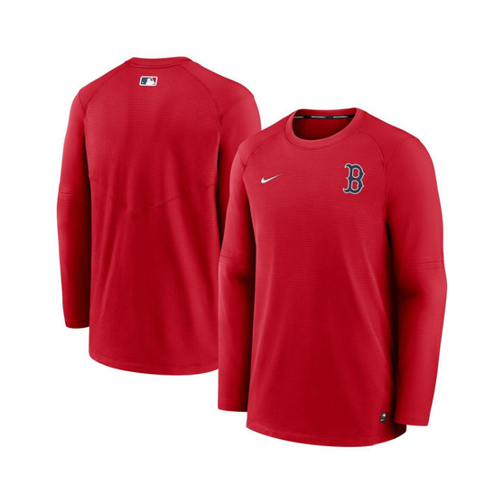 Men's Red Boston Red Sox Authentic Collection Logo Performance Long Sleeve T-shirt