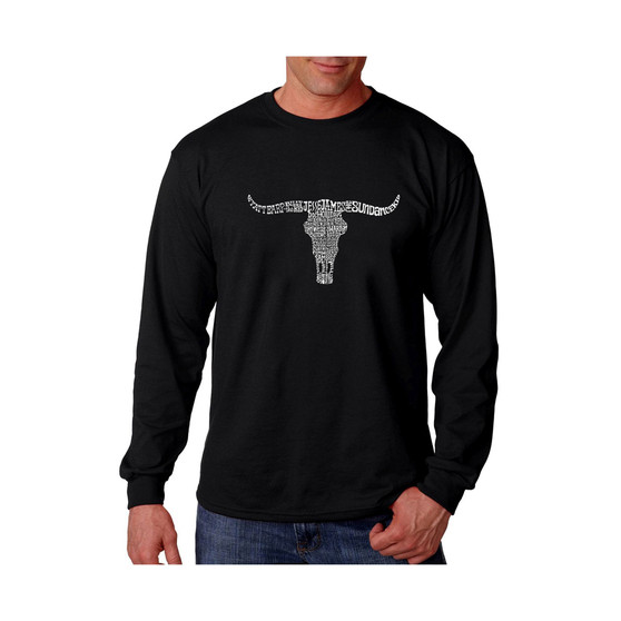 Men's Word Art Long Sleeve T-Shirt - Outlaws