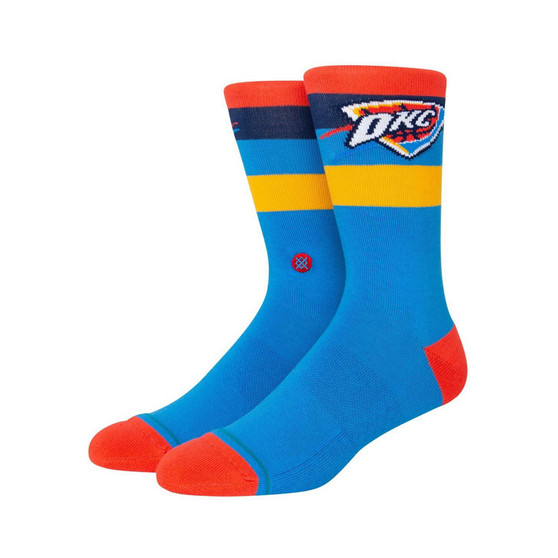 Men's Oklahoma City Thunder Stripe Crew Socks