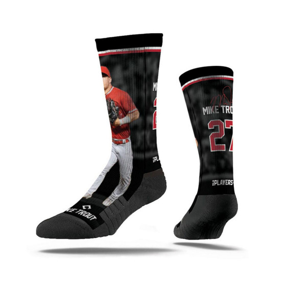 Men's and Women's Mike Trout Los Angeles Angels Walk Off Premium Full Sub Crew Socks