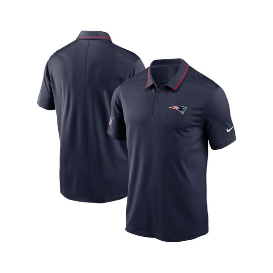 Men's Navy New England Patriots Sideline Victory Performance Polo Shirt