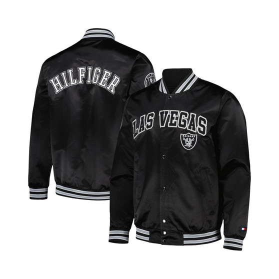 Men's Black Las Vegas Raiders Elliot Varsity Full-Snap Jacket