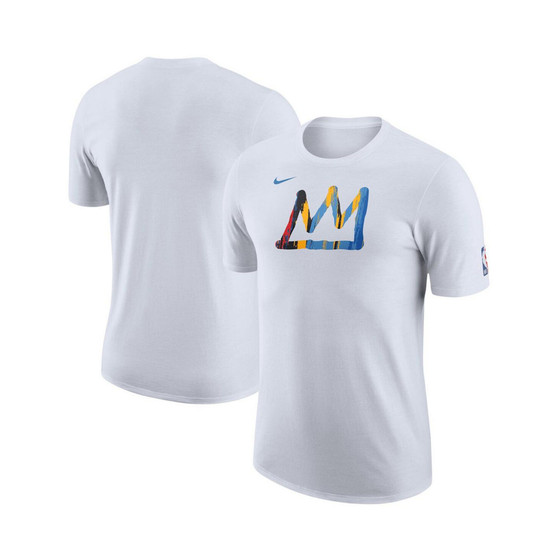 Men's White Brooklyn Nets 2022/23 City Edition Essential Warmup T-shirt