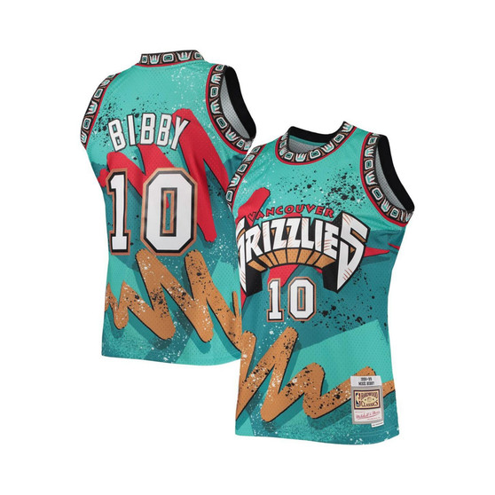 Men's Mike Bibby Teal Vancouver Grizzlies Hardwood Classics 1998-99 Hyper Hoops Swingman Jersey
