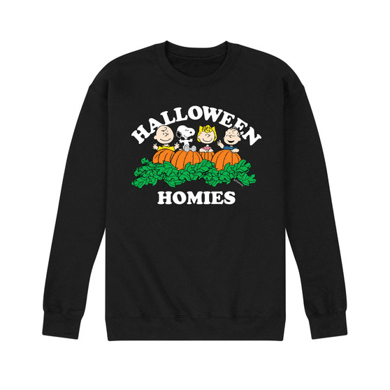 Men's Peanuts Halloween Homies Fleece T-shirt