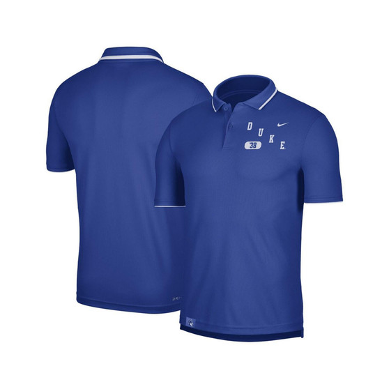 Men's Royal Duke Blue Devils Wordmark Performance Polo Shirt