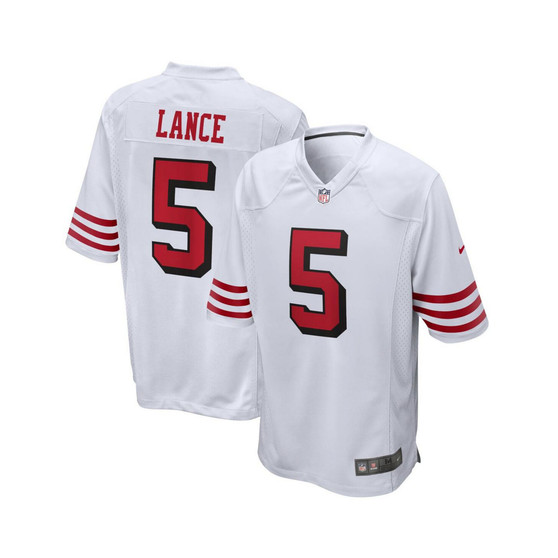 Men's Trey Lance White San Francisco 49ers Alternate Game Jersey