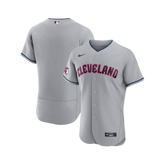 Men's Gray Cleveland Guardians Road Authentic Team Jersey