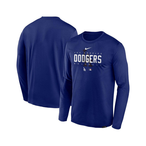 Men's Royal Los Angeles Dodgers Authentic Collection Team Logo Legend Performance Long Sleeve T-shirt