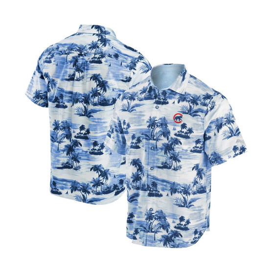 Men's Royal Chicago Cubs Tropical Horizons Button-Up Shirt