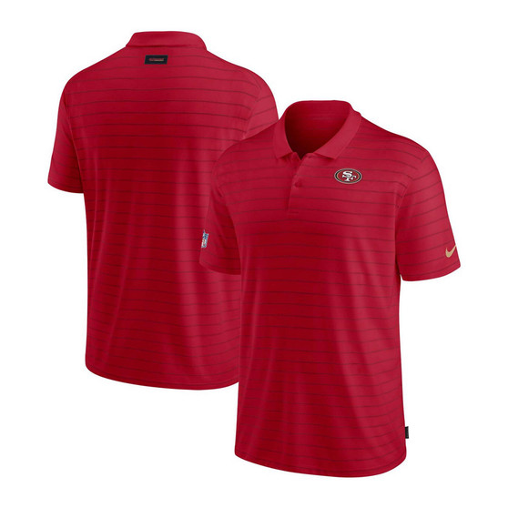 Men's Scarlet San Francisco 49Ers Sideline Victory Coaches Performance Polo Shirt