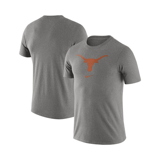 Men's Heathered Gray Texas Longhorns Essential Logo T-shirt