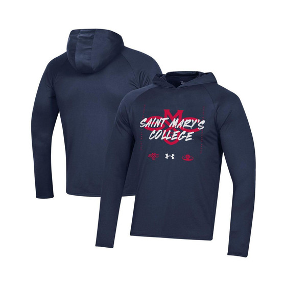 Men's Navy Saint Mary's Gaels On Court Shooting Long Sleeve Hoodie T-shirt