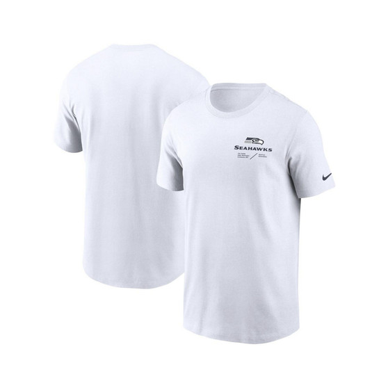 Men's White Seattle Seahawks Infograph Lockup Performance T-shirt