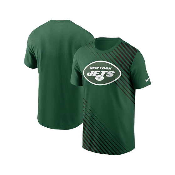 Men's Green New York Jets Yard Line Fashion Asbury T-shirt