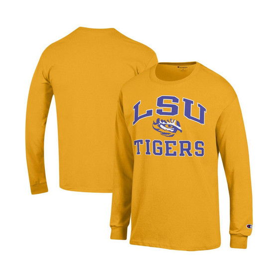 Men's Gold LSU Tigers High Motor Long Sleeve T-shirt