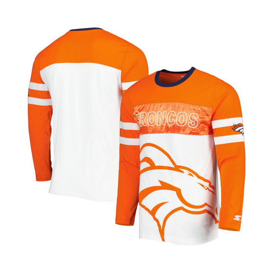 Men's Orange, White Denver Broncos Halftime Long Sleeve T-shirt