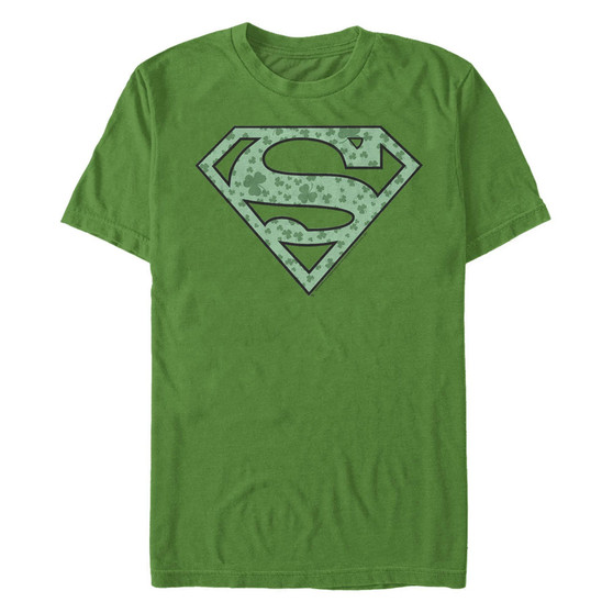 Men's Superman Shamrock Short Sleeve Crew T-shirt