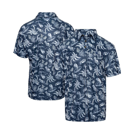 Men's Navy Dallas Cowboys Super Terminal Tackle Omni-Shade Polo Shirt