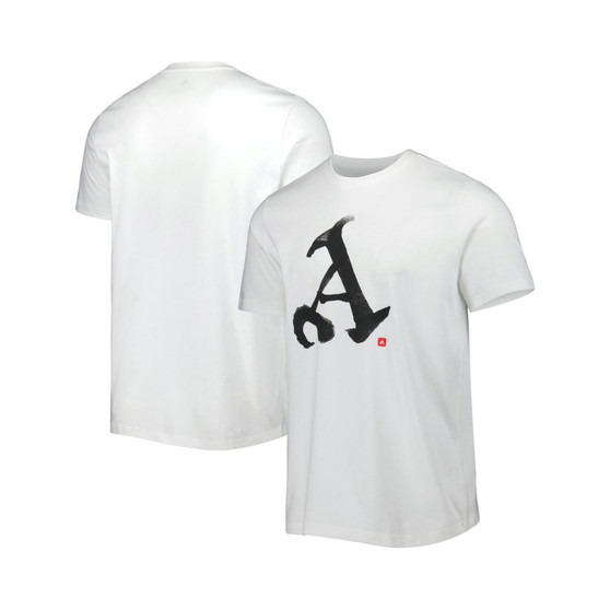 Men's White Arsenal Chinese Calligraphy T-shirt