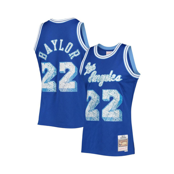 Men's Elgin Baylor Royal Los Angeles Lakers 1960-61 Hardwood Classics 75th Anniversary Diamond Swingman Jersey