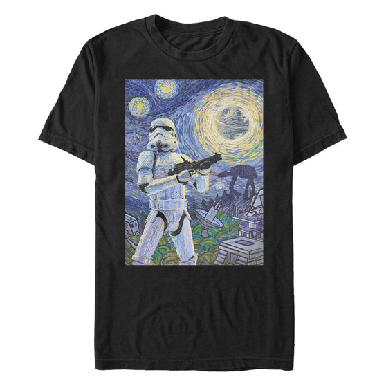 Star Wars Men's Stormtrooper A Stormy Night Short Sleeve T-Shirt