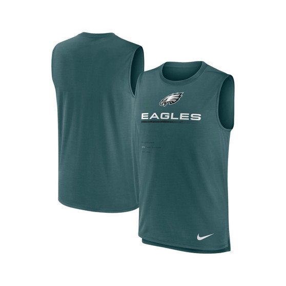 Men's Midnight Green Philadelphia Eagles Muscle Trainer Tank Top