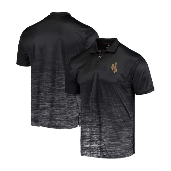 Men's Black Wyoming Cowboys Marshall Polo