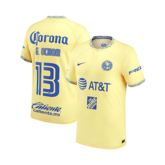 Men's Guillermo Ochoa Yellow Club America 2022/23 Home Replica Player Jersey