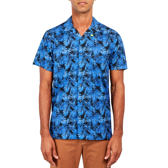 Men's Tropical-Print Camp Shirt