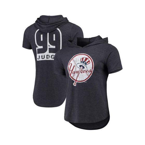 Men's Navy Aaron Judge New York Yankees Softhand Short Sleeve Player Hoodie T-shirt