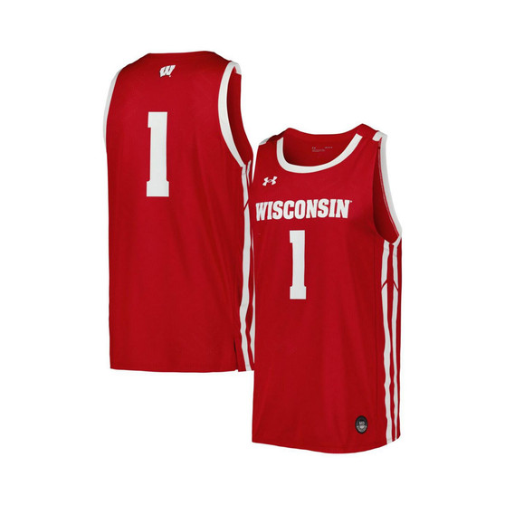 Men's Red Wisconsin Badgers Replica Basketball Jersey