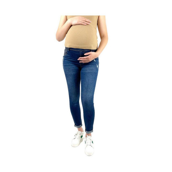 Maternity Distressed Skinny Jeans