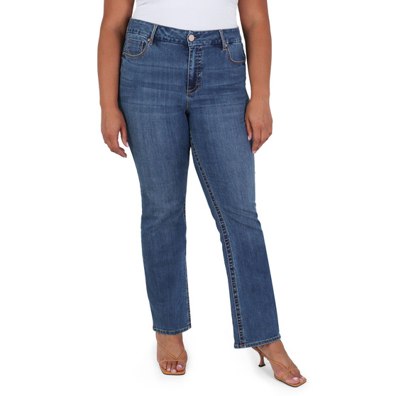 Plus Size Tummyless Slim Boot Jeans