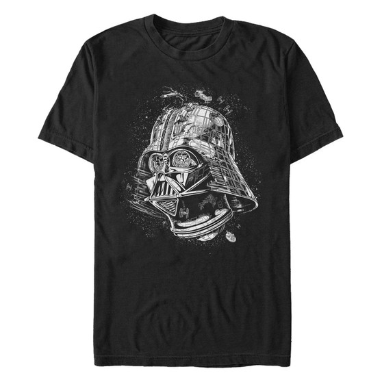 Star Wars Men's Classic Darth Vader Helmet Short Sleeve T-Shirt