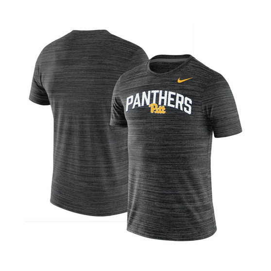 Men's Black Pitt Panthers Sideline Velocity Performance T-shirt