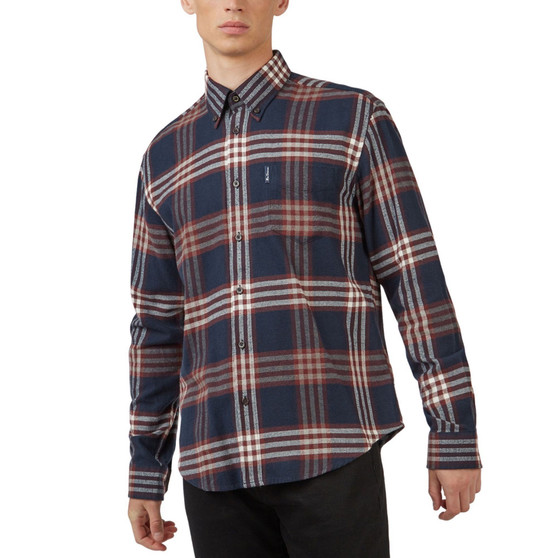 Men's Brushed Check-Print Shirt