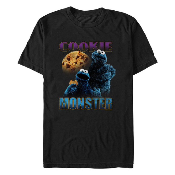 Men's Sesame Street Cookie Highlight Short Sleeve T-shirt
