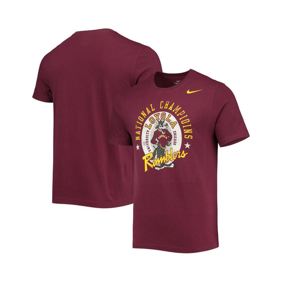 Men's Maroon Loyola Chicago Ramblers Basketball Team Game of Change Core T-shirt