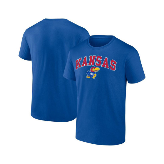 Men's Branded Royal Kansas Jayhawks Campus T-shirt