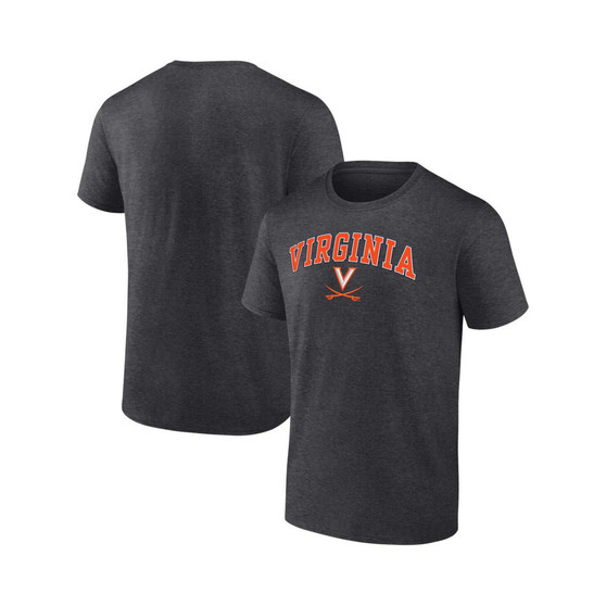 Men's Branded Heather Charcoal Virginia Cavaliers Campus T-shirt