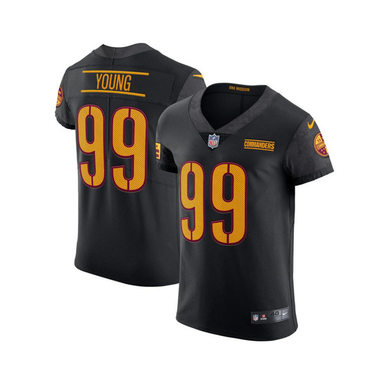 Men's Chase Young Black Washington Commanders Alternate Vapor Elite Jersey