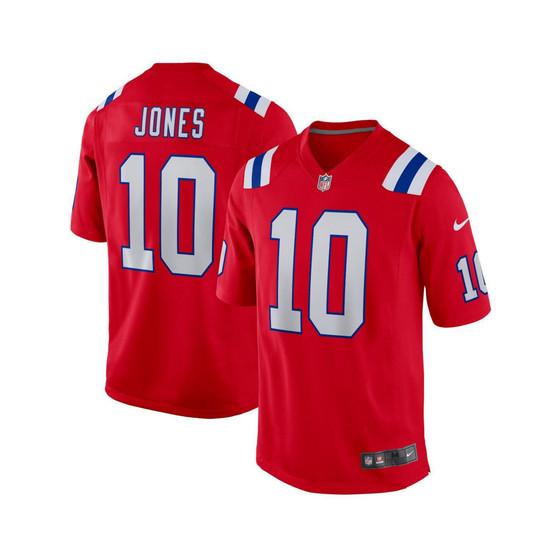 Men's Mac Jones Red New England Patriots Alternate Game Jersey