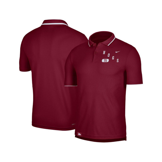 Men's Cardinal Arkansas Razorbacks Wordmark Performance Polo Shirt